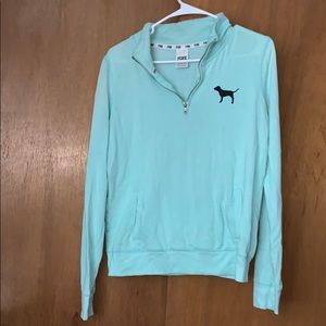 PINK Victoria’s Secret mint quarter zip